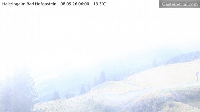 Archiv Foto Webcam Bad Hofgastein: Ausblick Haitzingalm