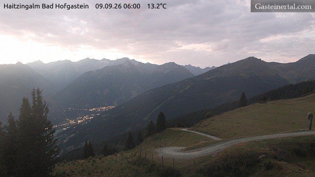 Archiv Foto Webcam Bad Hofgastein: Ausblick Haitzingalm