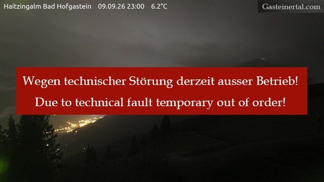 Archived image Webcam Haitzingalm View - Bad Hofgastein