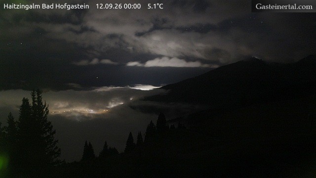 Archiv Foto Webcam Bad Hofgastein: Ausblick Haitzingalm