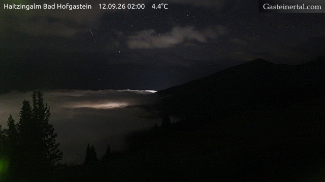 Archiv Foto Webcam Bad Hofgastein: Ausblick Haitzingalm
