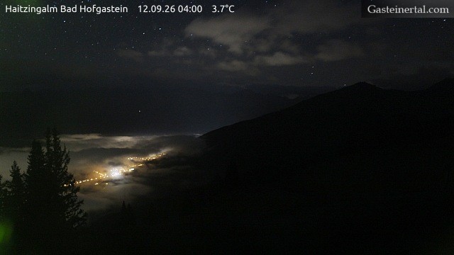 Archiv Foto Webcam Bad Hofgastein: Ausblick Haitzingalm