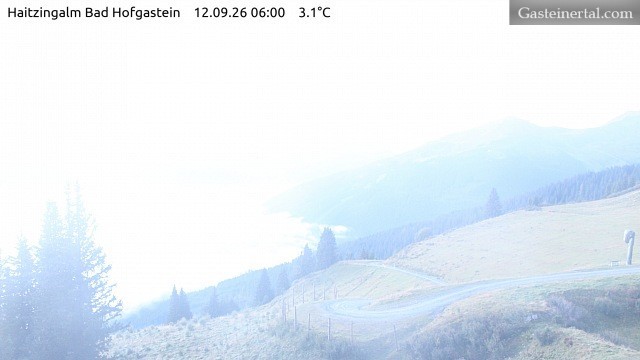 Archiv Foto Webcam Bad Hofgastein: Ausblick Haitzingalm