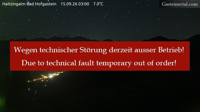 Archived image Webcam Haitzingalm View - Bad Hofgastein