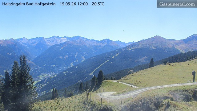 Archived image Webcam Haitzingalm View - Bad Hofgastein