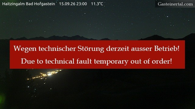 Archived image Webcam Haitzingalm View - Bad Hofgastein