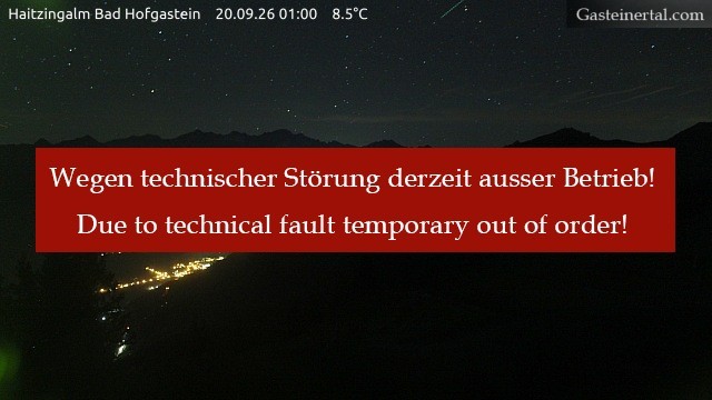 Archived image Webcam Haitzingalm View - Bad Hofgastein