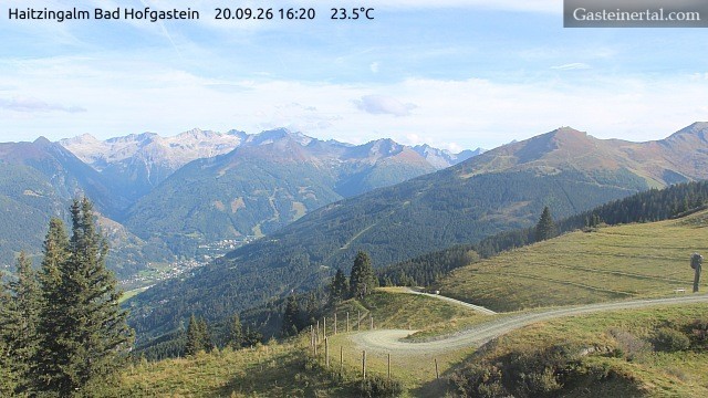 Archiv Foto Webcam Bad Hofgastein: Ausblick Haitzingalm