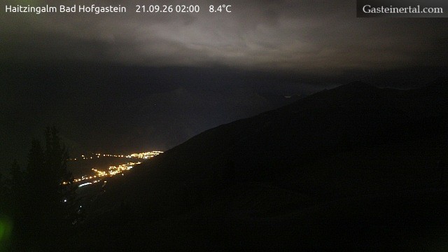 Archiv Foto Webcam Bad Hofgastein: Ausblick Haitzingalm
