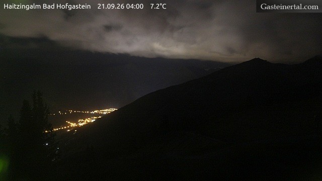 Archiv Foto Webcam Bad Hofgastein: Ausblick Haitzingalm