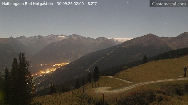 Archiv Foto Webcam Bad Hofgastein: Ausblick Haitzingalm