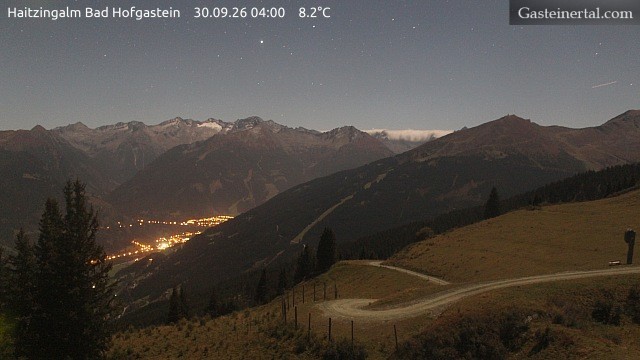 Archiv Foto Webcam Bad Hofgastein: Ausblick Haitzingalm