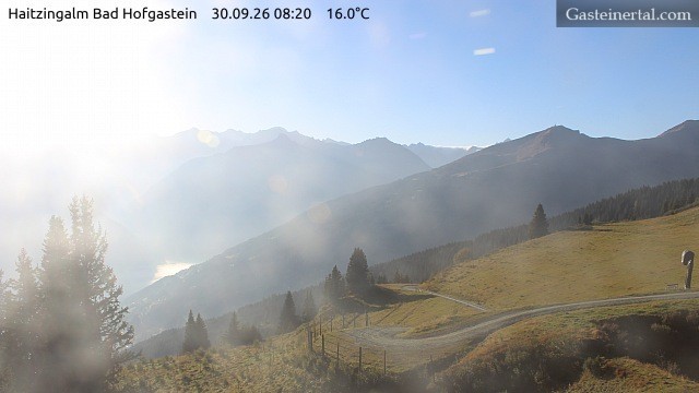 Archiv Foto Webcam Bad Hofgastein: Ausblick Haitzingalm