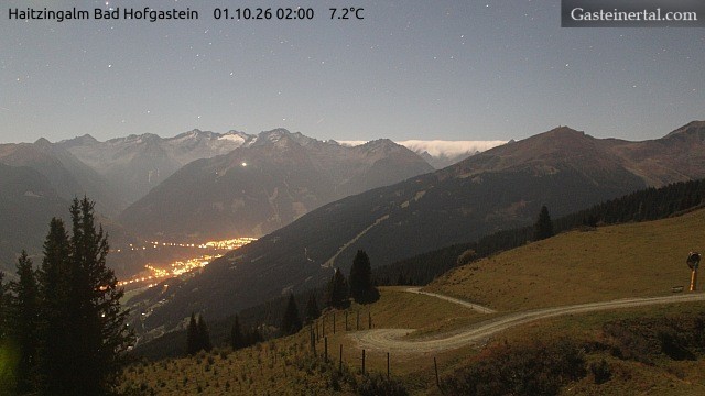 Archiv Foto Webcam Bad Hofgastein: Ausblick Haitzingalm