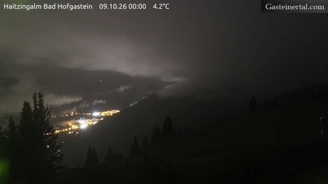 Archiv Foto Webcam Bad Hofgastein: Ausblick Haitzingalm