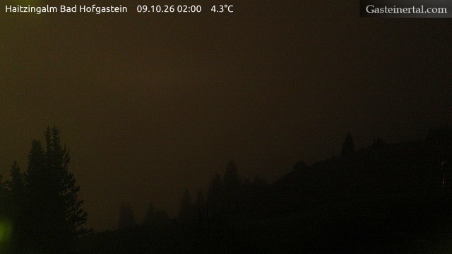 Archiv Foto Webcam Bad Hofgastein: Ausblick Haitzingalm