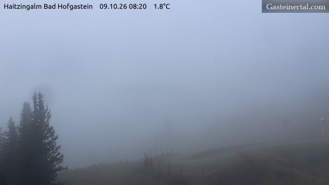 Archiv Foto Webcam Bad Hofgastein: Ausblick Haitzingalm