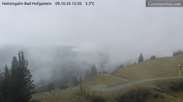 Archiv Foto Webcam Bad Hofgastein: Ausblick Haitzingalm