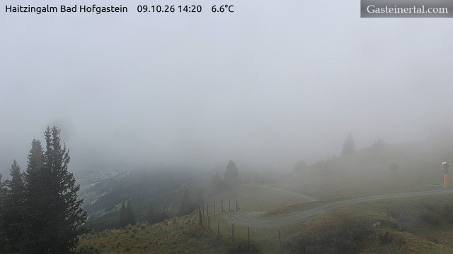 Archiv Foto Webcam Bad Hofgastein: Ausblick Haitzingalm
