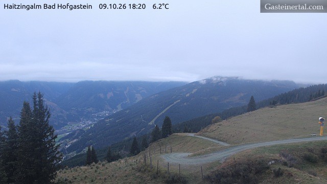 Archiv Foto Webcam Bad Hofgastein: Ausblick Haitzingalm