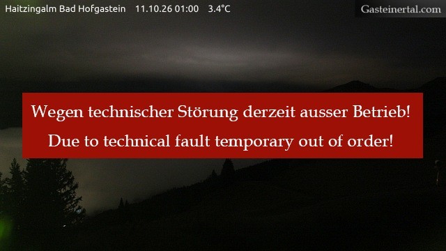 Archived image Webcam Haitzingalm View - Bad Hofgastein