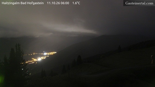 Archiv Foto Webcam Bad Hofgastein: Ausblick Haitzingalm