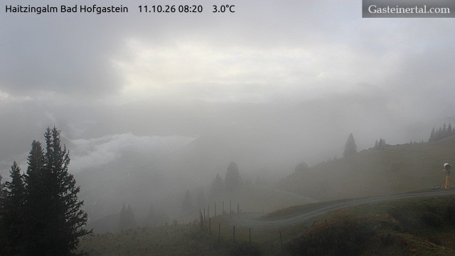 Archiv Foto Webcam Bad Hofgastein: Ausblick Haitzingalm