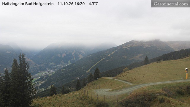 Archiv Foto Webcam Bad Hofgastein: Ausblick Haitzingalm