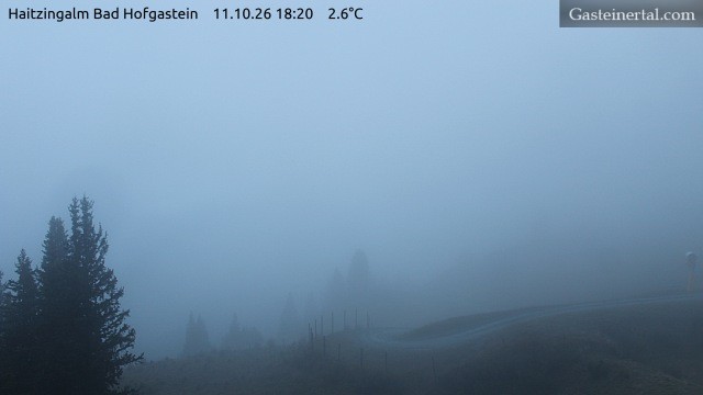 Archiv Foto Webcam Bad Hofgastein: Ausblick Haitzingalm