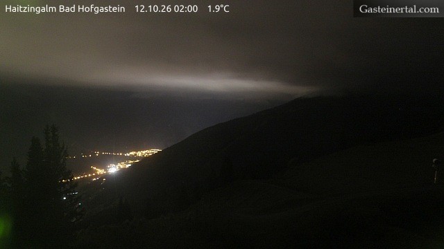 Archiv Foto Webcam Bad Hofgastein: Ausblick Haitzingalm