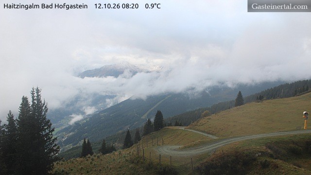 Archiv Foto Webcam Bad Hofgastein: Ausblick Haitzingalm