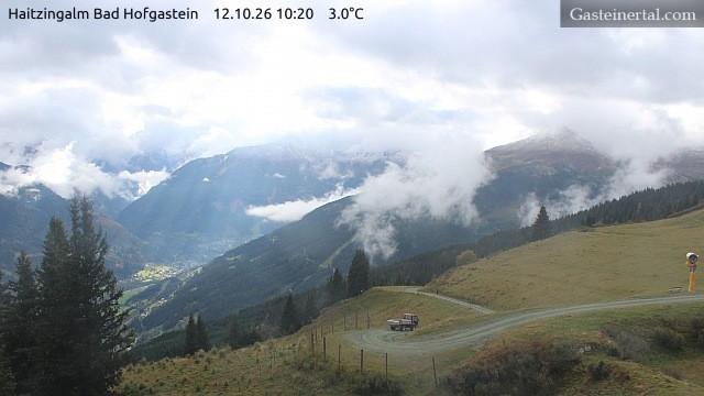 Archiv Foto Webcam Bad Hofgastein: Ausblick Haitzingalm
