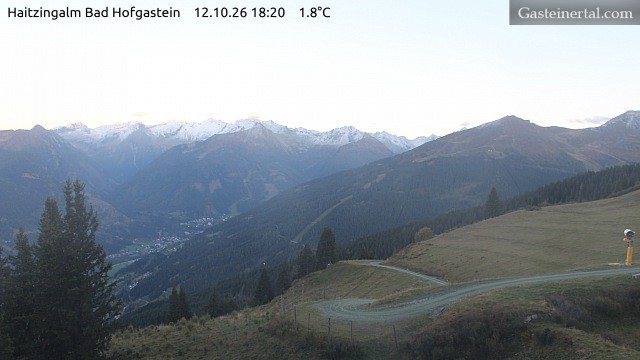 Archiv Foto Webcam Bad Hofgastein: Ausblick Haitzingalm
