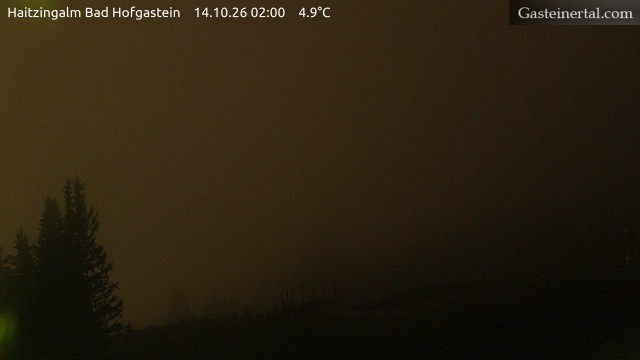 Archiv Foto Webcam Bad Hofgastein: Ausblick Haitzingalm