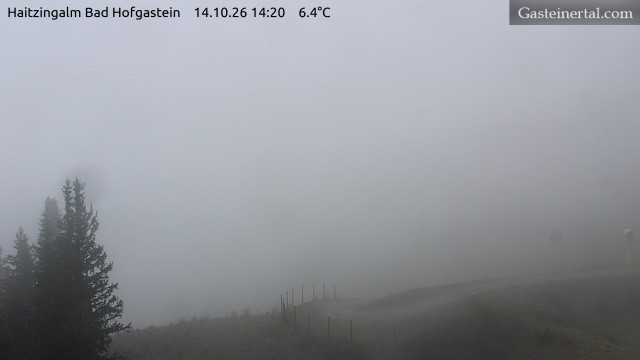 Archiv Foto Webcam Bad Hofgastein: Ausblick Haitzingalm