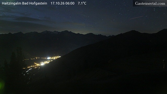 Archiv Foto Webcam Bad Hofgastein: Ausblick Haitzingalm