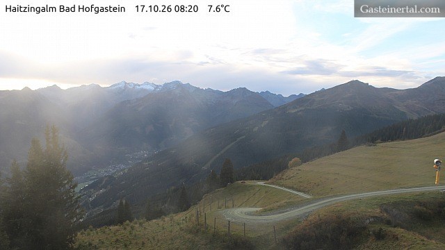 Archiv Foto Webcam Bad Hofgastein: Ausblick Haitzingalm