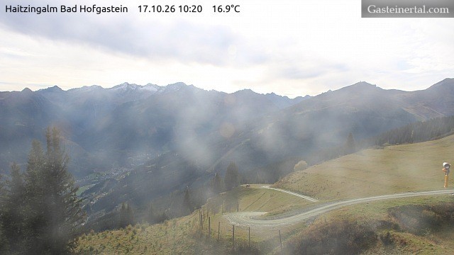 Archiv Foto Webcam Bad Hofgastein: Ausblick Haitzingalm
