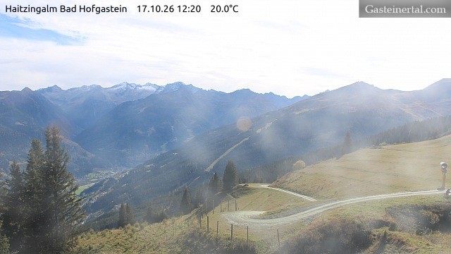 Archiv Foto Webcam Bad Hofgastein: Ausblick Haitzingalm