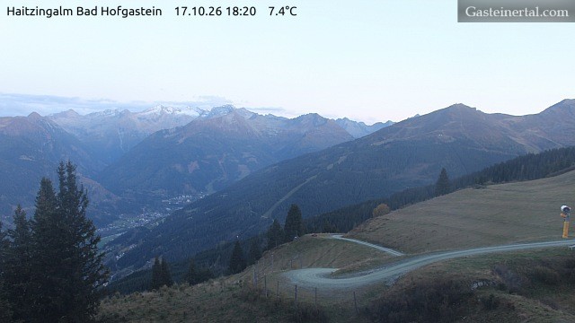 Archiv Foto Webcam Bad Hofgastein: Ausblick Haitzingalm