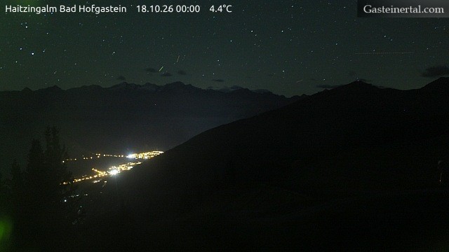Archiv Foto Webcam Bad Hofgastein: Ausblick Haitzingalm