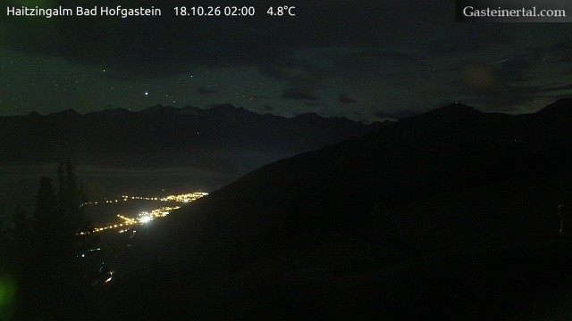 Archiv Foto Webcam Bad Hofgastein: Ausblick Haitzingalm