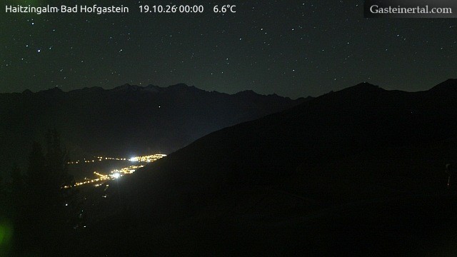 Archiv Foto Webcam Bad Hofgastein: Ausblick Haitzingalm