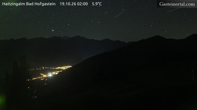 Archiv Foto Webcam Bad Hofgastein: Ausblick Haitzingalm