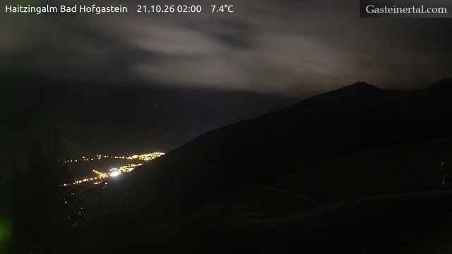 Archiv Foto Webcam Bad Hofgastein: Ausblick Haitzingalm