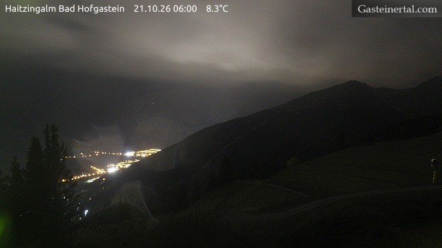 Archiv Foto Webcam Bad Hofgastein: Ausblick Haitzingalm