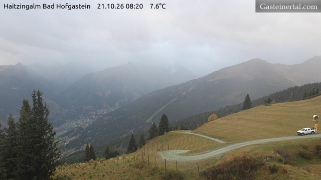 Archiv Foto Webcam Bad Hofgastein: Ausblick Haitzingalm