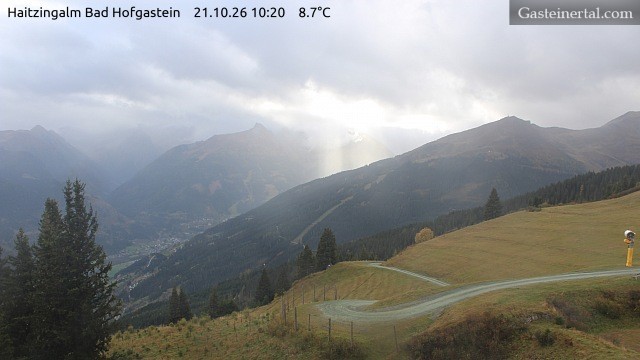 Archiv Foto Webcam Bad Hofgastein: Ausblick Haitzingalm