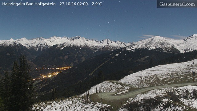 Archiv Foto Webcam Bad Hofgastein: Ausblick Haitzingalm