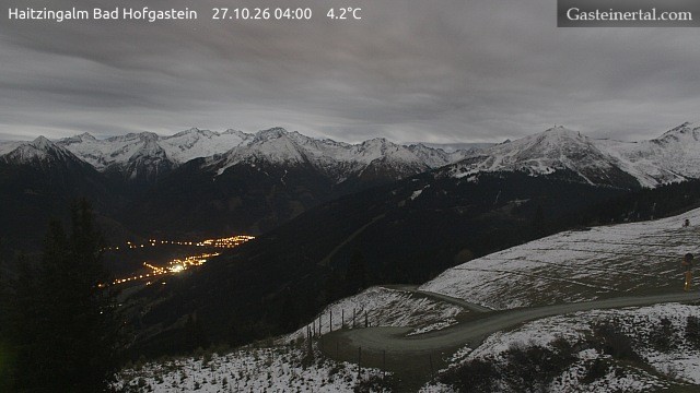 Archiv Foto Webcam Bad Hofgastein: Ausblick Haitzingalm